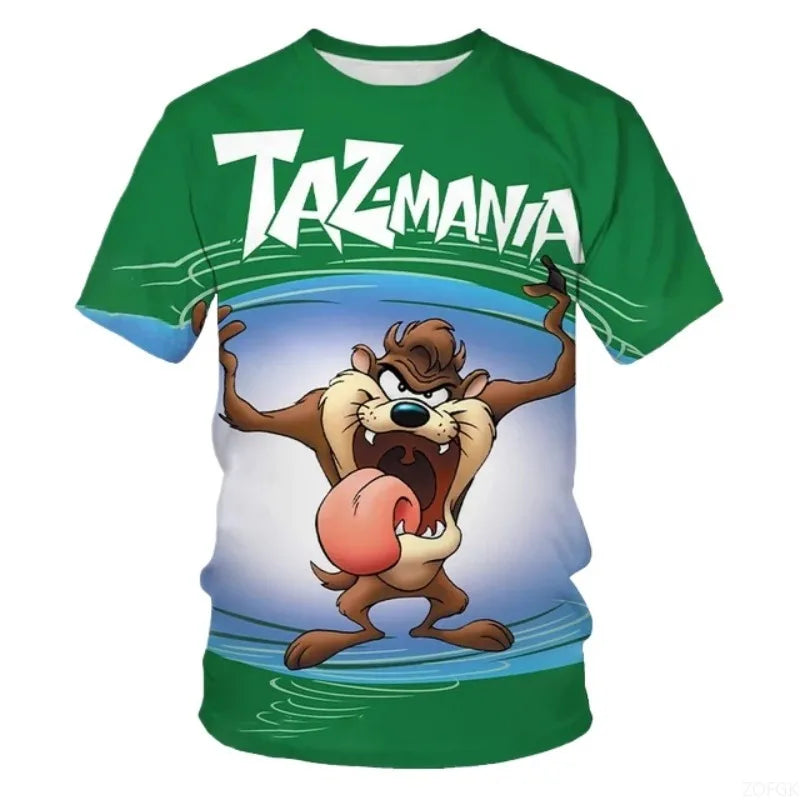 3D Anime Animal Print T-Shirt