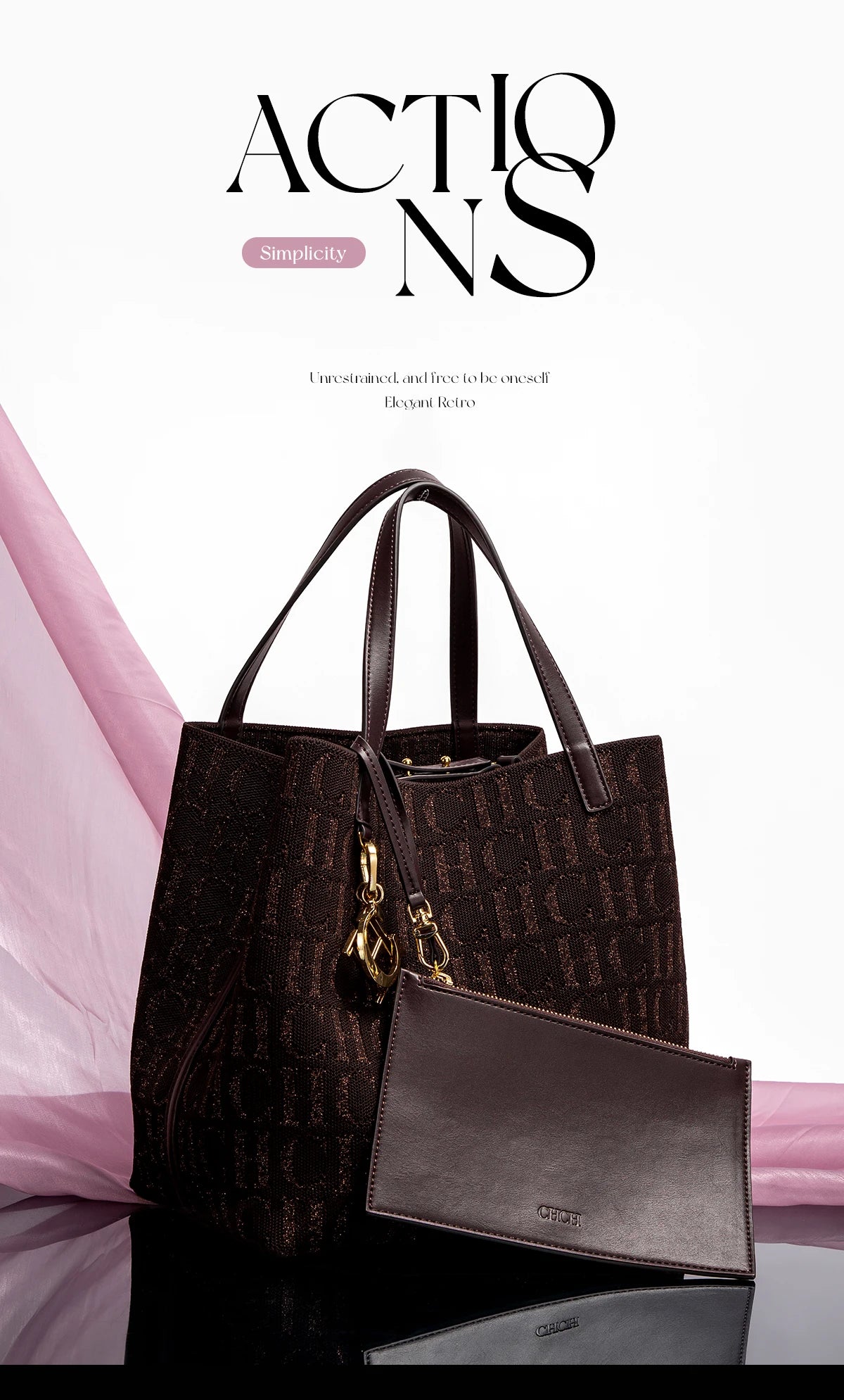 Trendy Solid-Color Women's Bucket Bag - Large Capacity Letter Print Design with Detachable Strap  Inner Card Pockets