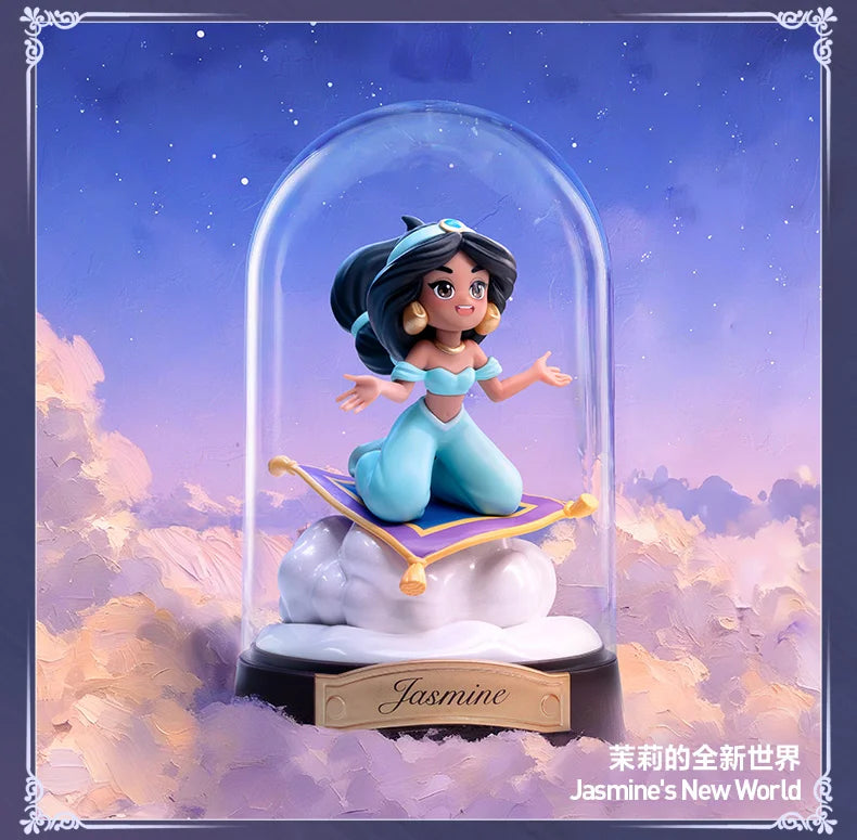 POP MART Disney PRINCESS Create Your World Series Blind Box Surprise Mystery Box Anime Action Figurines Home Decor Desktop Model
