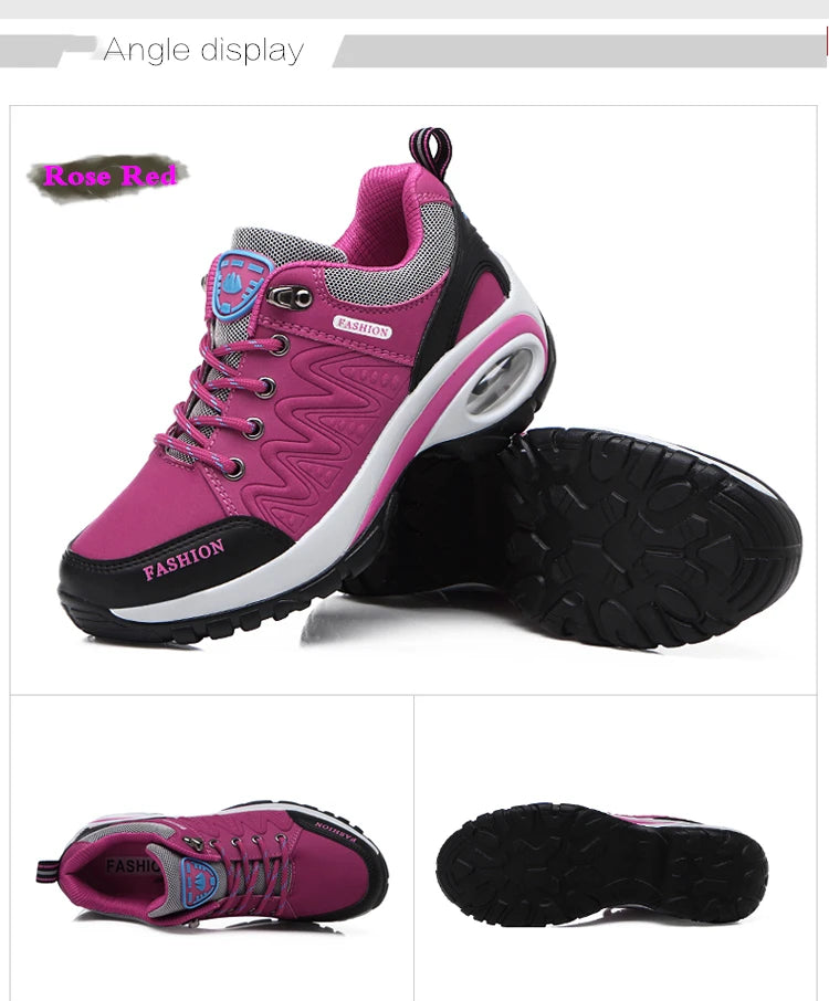 SALUDAS women casual sneakers Non-slip thick-soled height-enhancing casual running shoes light walking sheos