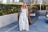 Strapless Eyelet Two-Piece Set