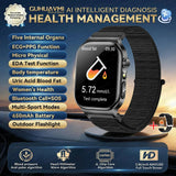 2026 New Accurate Diagnosis Smart Watch Body Fat ECG Blood oxygen BP Health Sport HD AMOLED Screen Call Smart Watches man woman