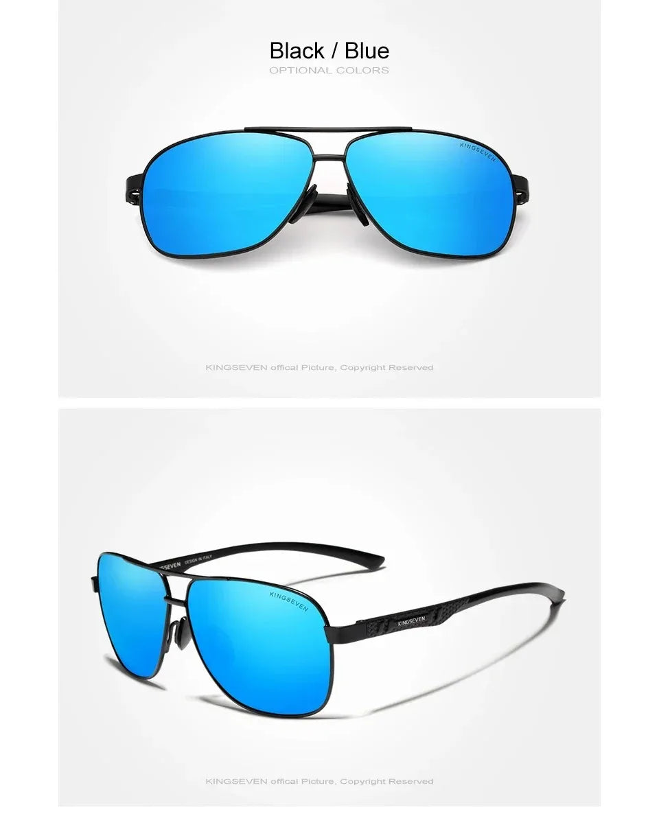 KINGSEVEN Brand Classic Male Sunglasses Men Fashion Polarized UV400 Retro Glasses Outdoor Driving Causal High Quality Eyewear