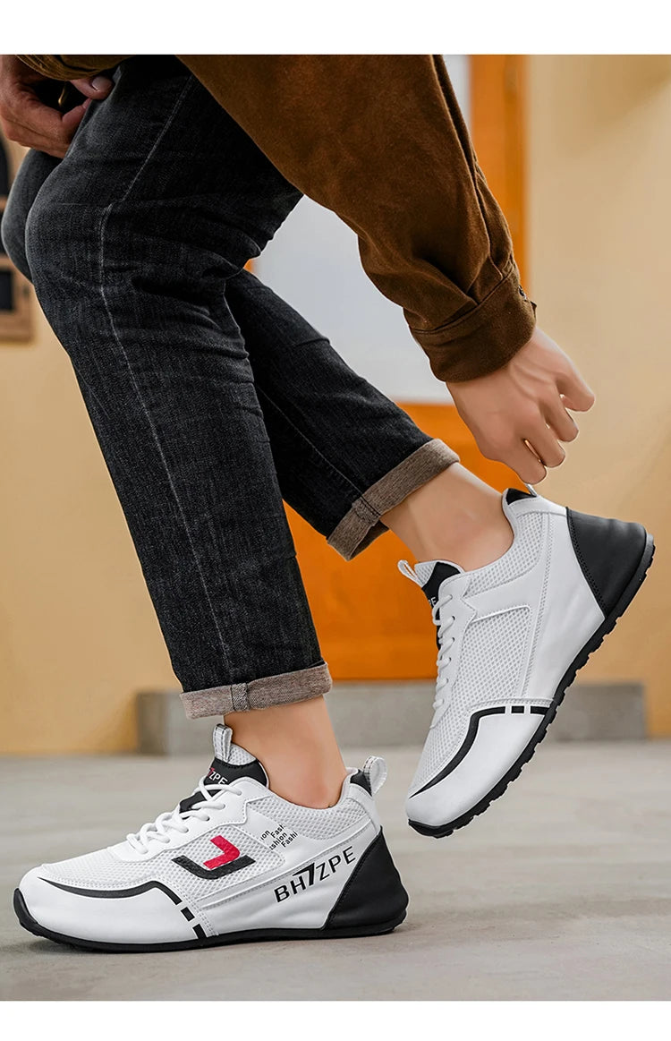 Men's Breathable Colorblock Low-Top Sneakers
