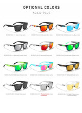 KDEAM Large Size Men's Sunglasses Polarized Photochromic Night Vision Goggles Oversized Sun Glasses With 154mm Width KD332 PLUS