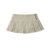 Women's Retro Pleated Mini Skirt
