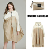 Women's Elegant Waterproof Poncho Raincoat – All Sizes
