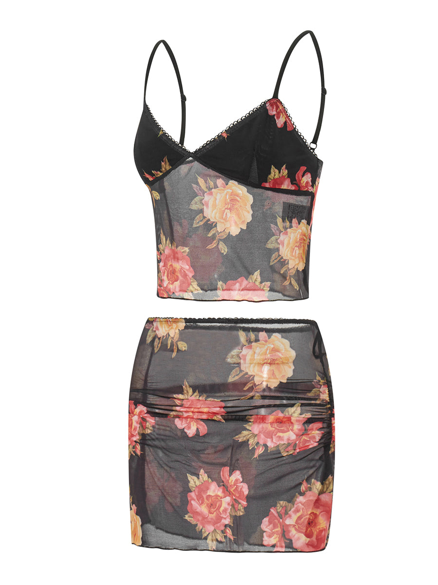 Women's Summer Floral 2-Piece Set