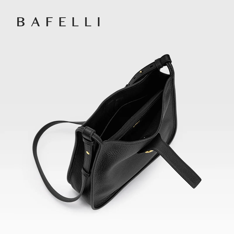 BAFELLI Genuine Leather Bucket Bag – Shoulder & Crossbody