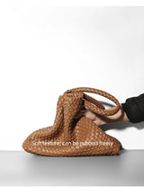 Designer Knitting Fashion Ladies Handbags And PU leather Large-capacity Women's single-shoulder bag Beach Travel Bags