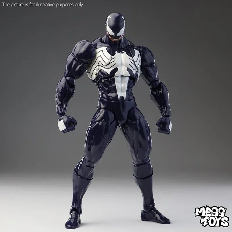 100% Original HOT Mess Toys Venom & Black Spider-Man Eddie Action Figure Anime Collectible Model Statue Gift Toys