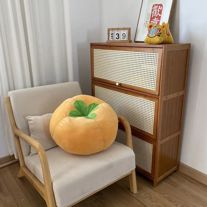 ins cute soft cute mushroom tomato futon cushion bed cushion doll throw pillow lazy living room sofa pillow
