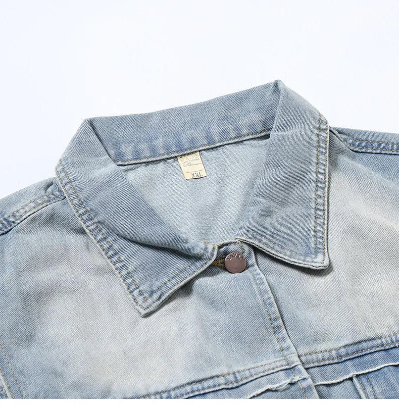 Unisex Retro Hong Kong Style Denim Vest Casual Fashion Sleeveless Waistcoat Trendy Loose Streetwear Outerwear Vest Tops Men