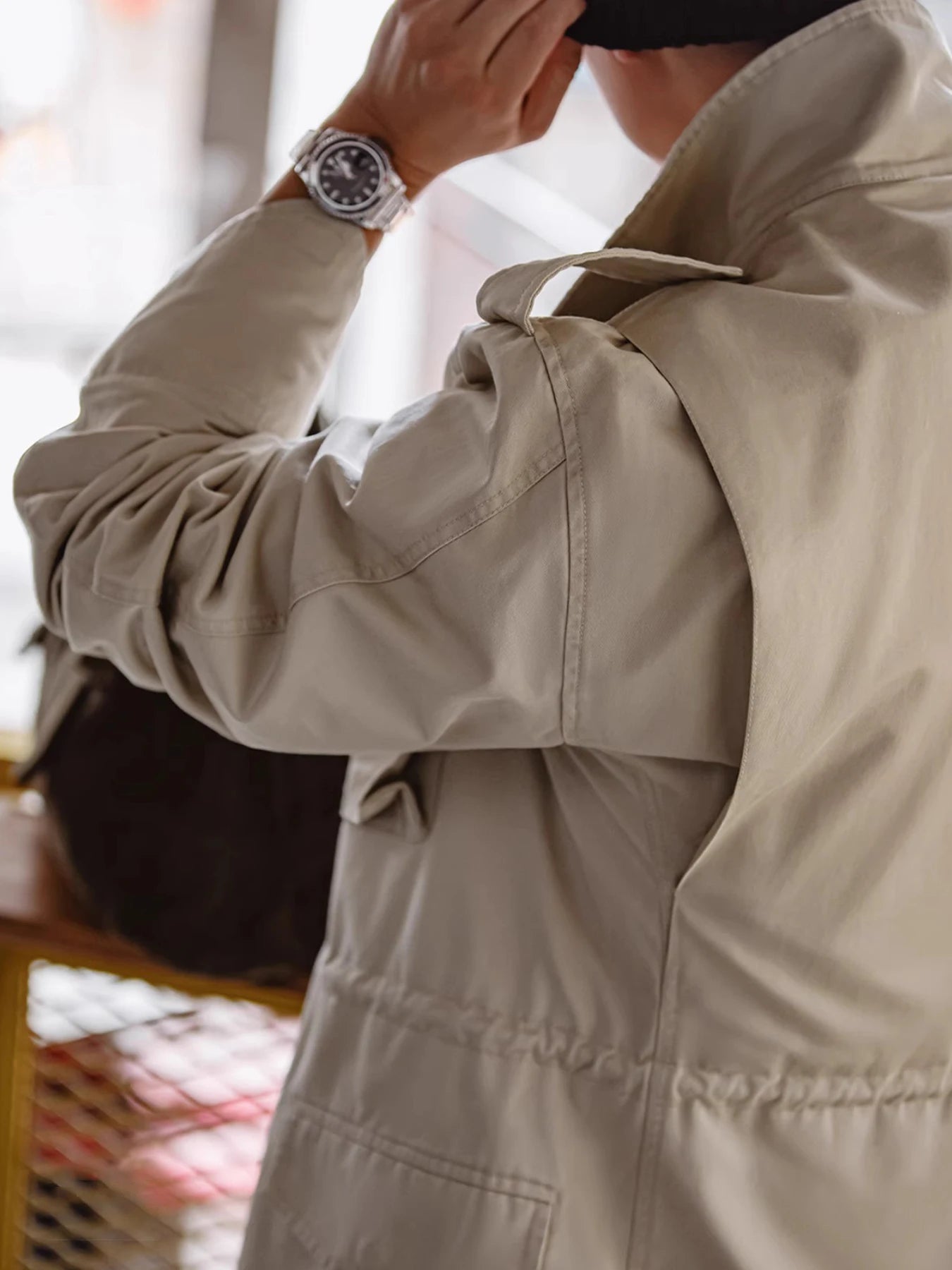 Men's Vintage Military Field Jacket – Cotton Zip Coat