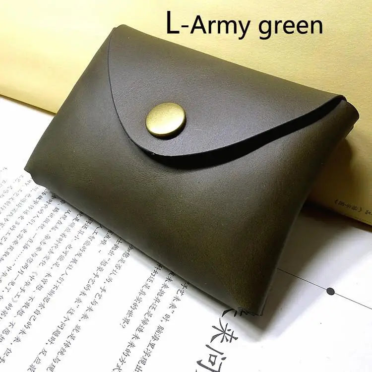 Small Waist Bag Genuine Leather Belt Pack Wallet Coin Purse Card Holder Car Key Pouch Driver's License Case Men Women 6065