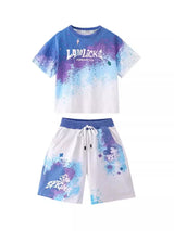 Teen Summer Gradient Tee & Shorts Set