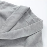 Elegant Lace-Up Woolen Jacket
