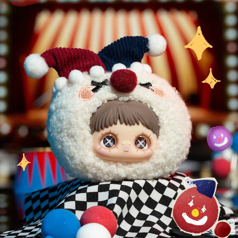 Maymei Crazy Circus Vinyl Plush Blind Box Bag Pendant Decoration Accessories Doll Cute Keychain Mystery Box Surprise Toy Gift