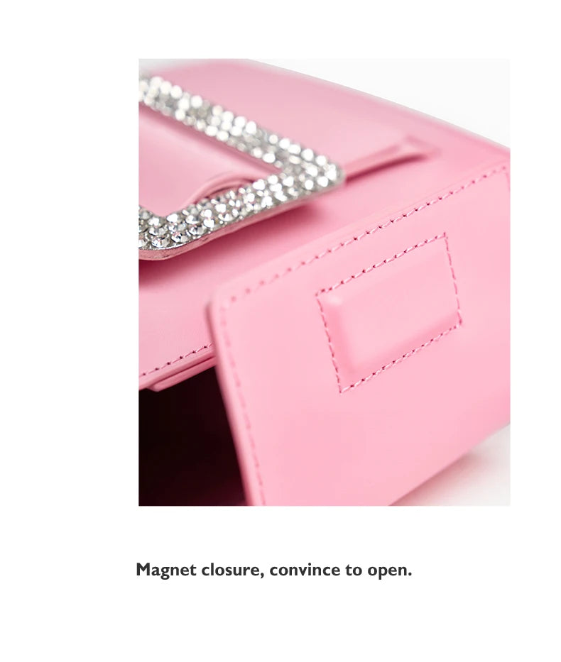 BAFELLI 2026 NEW WOMEN'S FASHION PINK EVENING HANDBAG SHOULDER BOXY BAG CASUAL PURSE LUXURY BRAND DESIGNER LEATHER TREND LADY