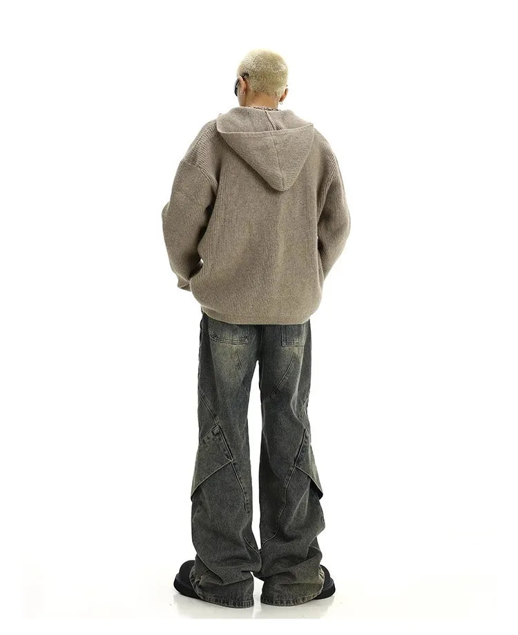Men’s Relaxed Wide-Leg Denim Jeans