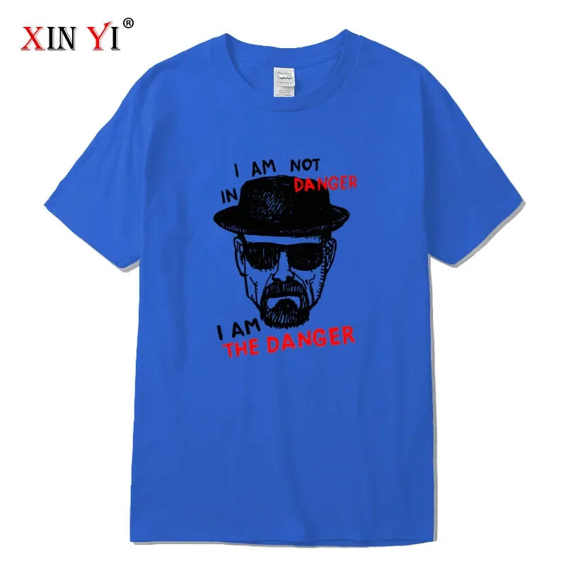 Men's T-shirt 100% Cotton Short Sleeve Breaking Bad Men T-shirt Casual Heisenberg Print Summer Tshirt Cool T-shirt Male Men Tops
