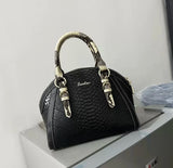 ZOOLER Women First Cow Genuine Leather Handbag Elegant Single Shoulder Bag Business Women Large Purses Saddle Black New#YC336