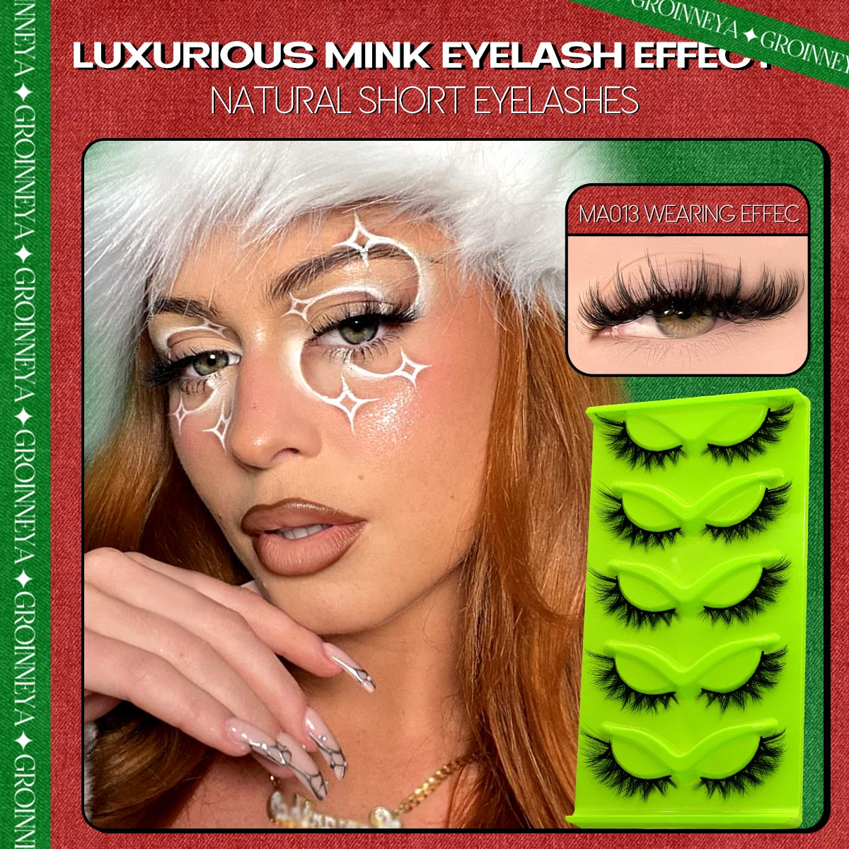 Optional 5Pairs 20Pairs Russian Strip Lashes 3D Mink Lashes Natural Dramatic Style Household Salon Eyelash Supply