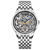 AGELOCER Original Baroque Art Carved Watch Men Luxury Business Formal Skeleton Automatic Mechanical Watch Birthday Gift for Men
