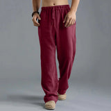Men's Lightweight Cotton Elastic-Waist Pants