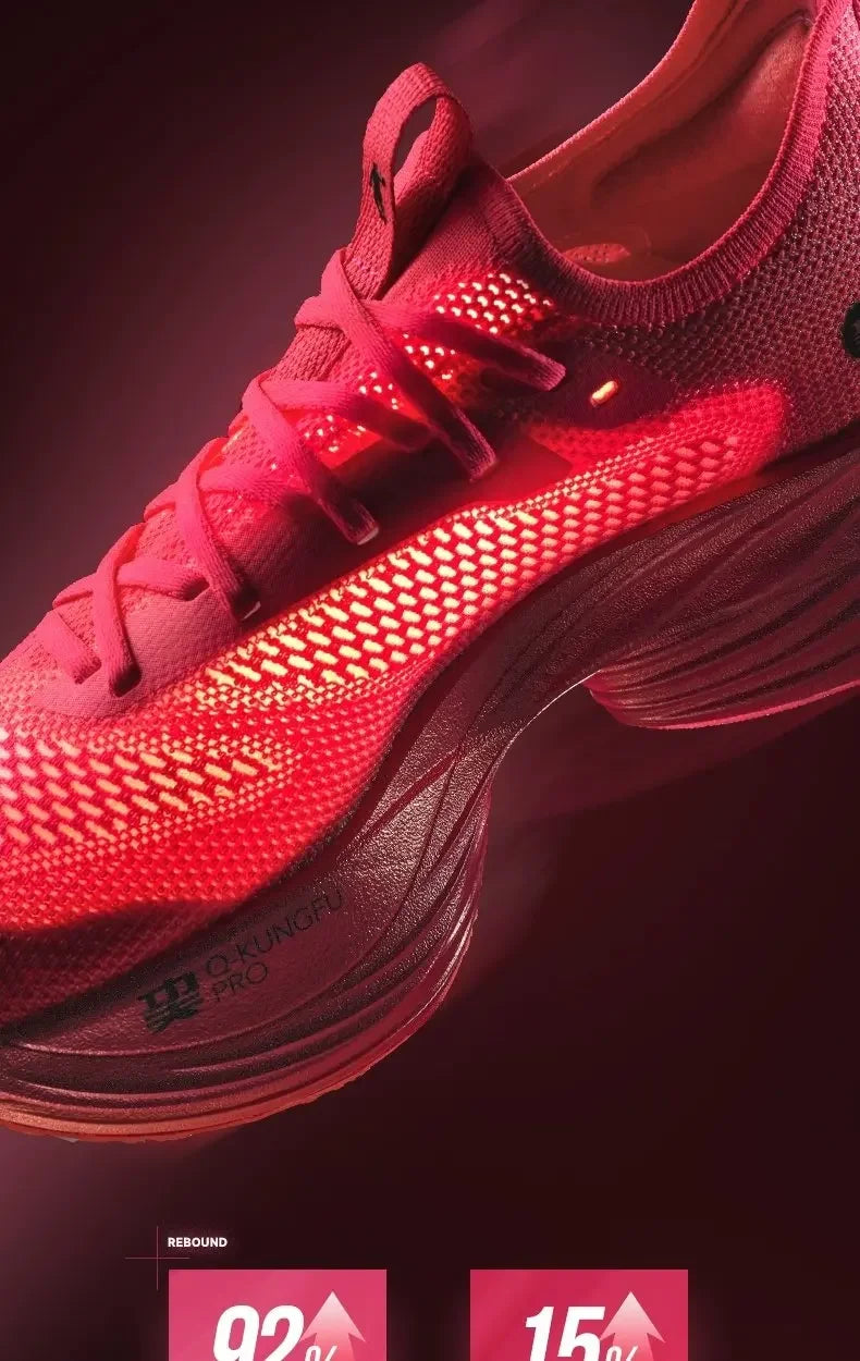 QIAODAN Feiying Plaid 1.5 Men 2025 Professional Marathons Running Shoes Anti-slip Shock-Absorbant Breathable Sneakers BM23240290