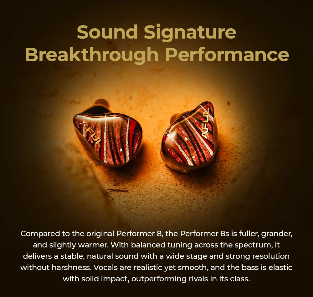AFUL Performer 8S Hi-Fi IEM | 1DD+6BA+1PR+1 Planar