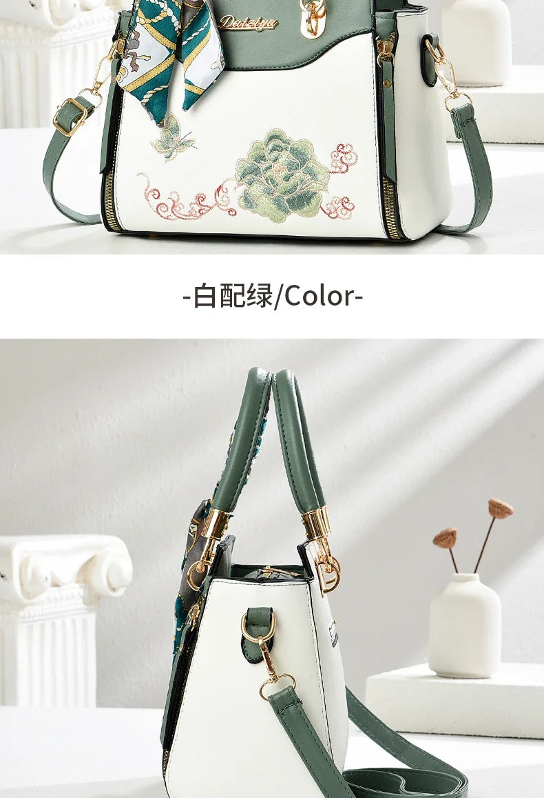 Women's Patchwork Shoulder & Crossbody Bag