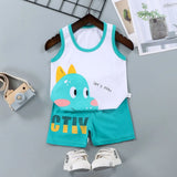 Kids' Summer Cotton 2-Piece Vest Set