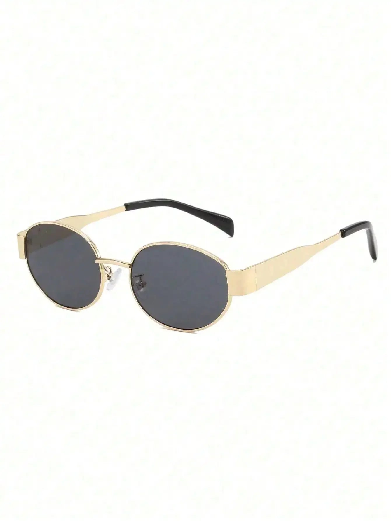 Oval Frame Women's Vintage Sunglasses | UV400 Metal