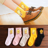 Dancing Duck Cartoon Art Socks