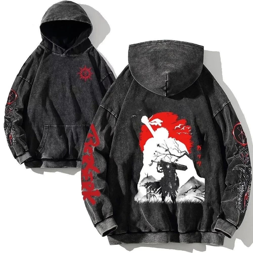 Vintage Wash Oversized Cotton Hoodie