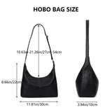 Hobo Shoulder Bags for Women Soft Vegan Leather Shoulder Handbag Versatile Large Capacity Tote Underarm Shoulder Bag Purses ﻿