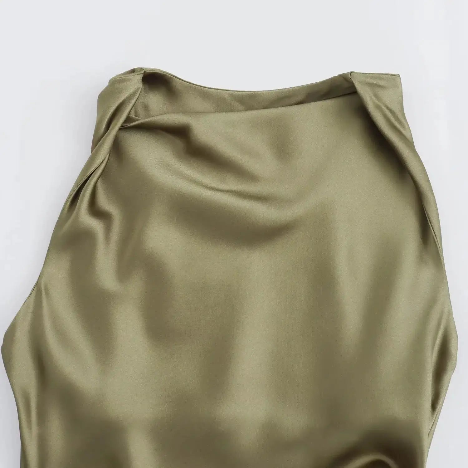 Elegant Satin Summer Slip Dress | Chic Evening Midi for Women