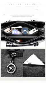 Women Bags Luxury Handbags Fashion Totes Ladies Shoulder Bags High Quality PU Leather Casual Totes Top Handle Shoulder Messenger