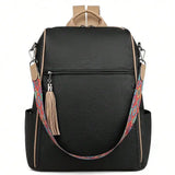 Women's Genuine Leather Laptop Backpack — 15.6" Retro Style