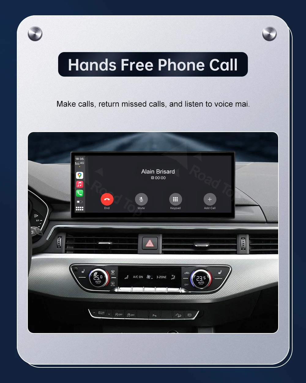 12.3" Audi A4/A5/S4/S5 Multimedia Touch Screen – Wireless CarPlay & Android Auto