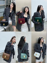 Women’s Genuine Leather Shoulder Bag 2025 Trend Brand Small Square Bags Luxury Designer Handbag Fashion Messenger BagsTofu Bags