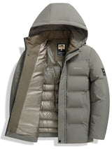 Men's Premium Hooded Puffer Jacket | Outdoor Warmth
