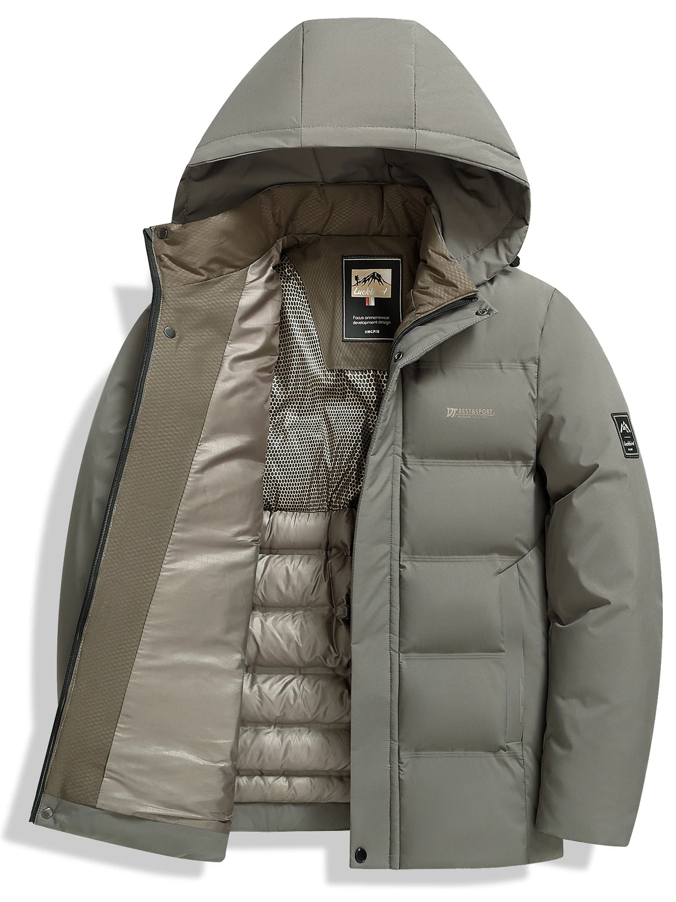 Men's Premium Hooded Puffer Jacket | Outdoor Warmth
