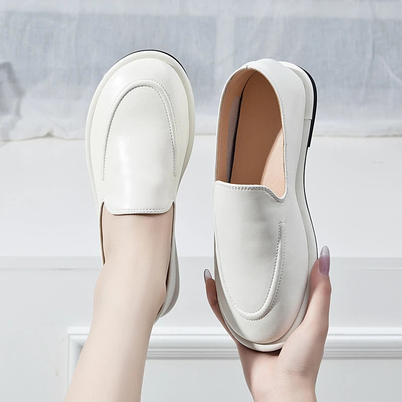 DIMANYU Women's Genuine Leather Loafers – Elegant Flats