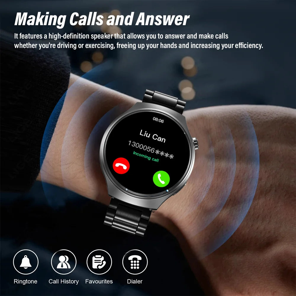 G.L Wear 2025 Men's Smartwatch | HD Health & Calling