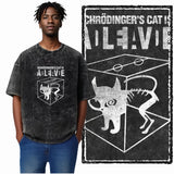 DB Cat Acid-Washed Graphic Tee
