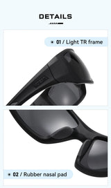 KDEAM New Polarized Fishing Sunglasses TR90 Frame Comfortable Anti slip Design Outdoor Fashion Sports Glasses Men Women Goggles
