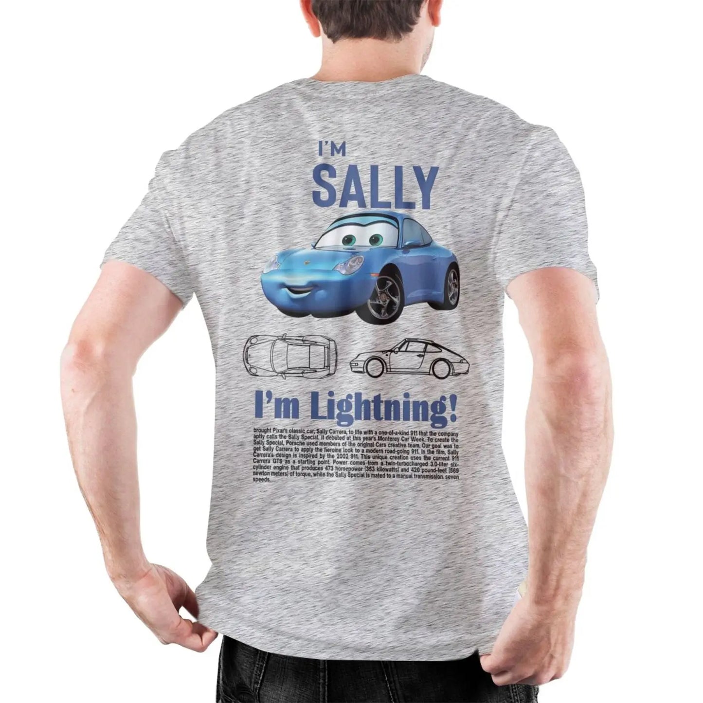 Men Sally I'm Lightning Cars T Shirts Lightning McQueen Graphic Tee