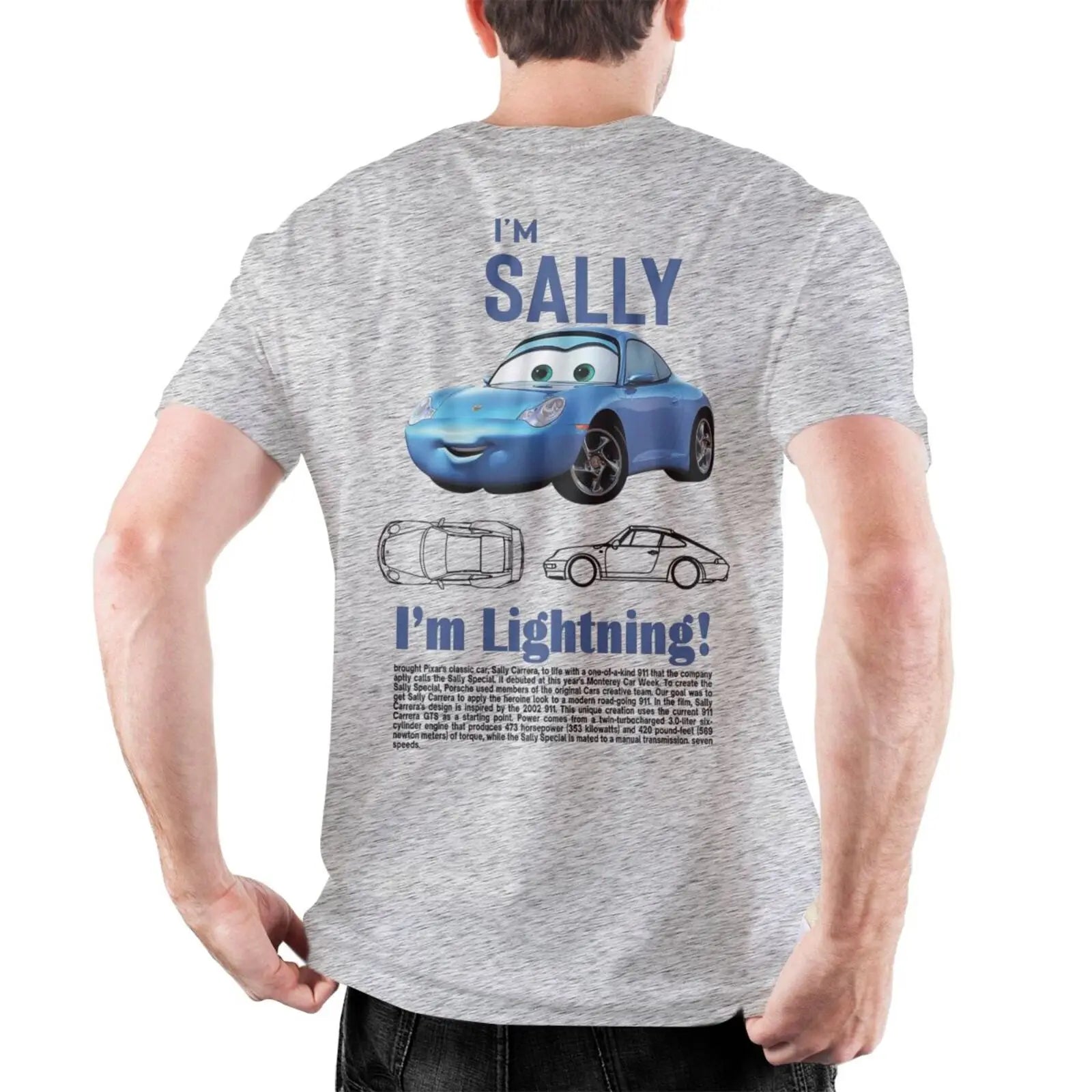 Men Sally I'm Lightning Cars T Shirts Lightning McQueen Graphic Tee